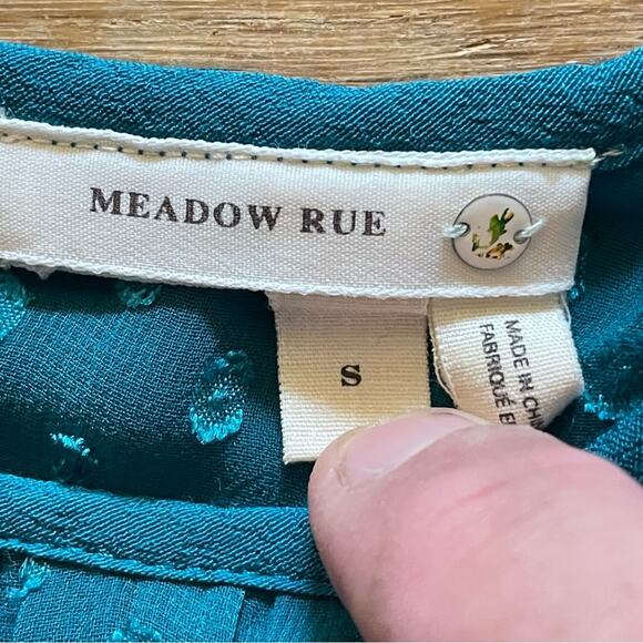 Meadow Rue long sleeve blouse shirt top size small S b25 - Picture 2 of 4